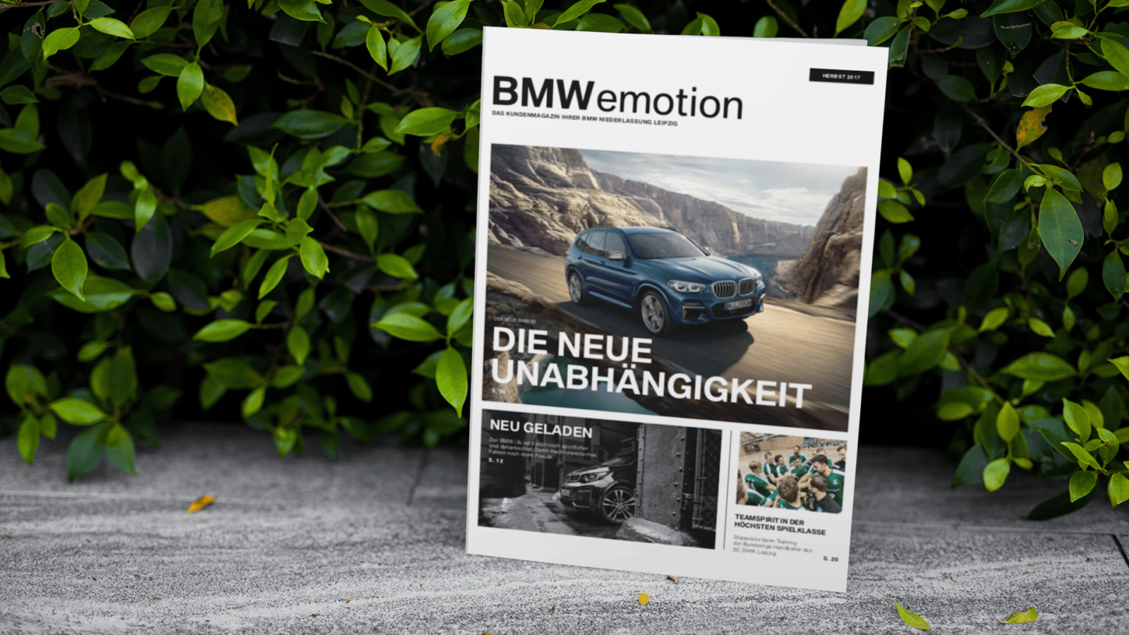 Mockup BMW Kundenmagazin