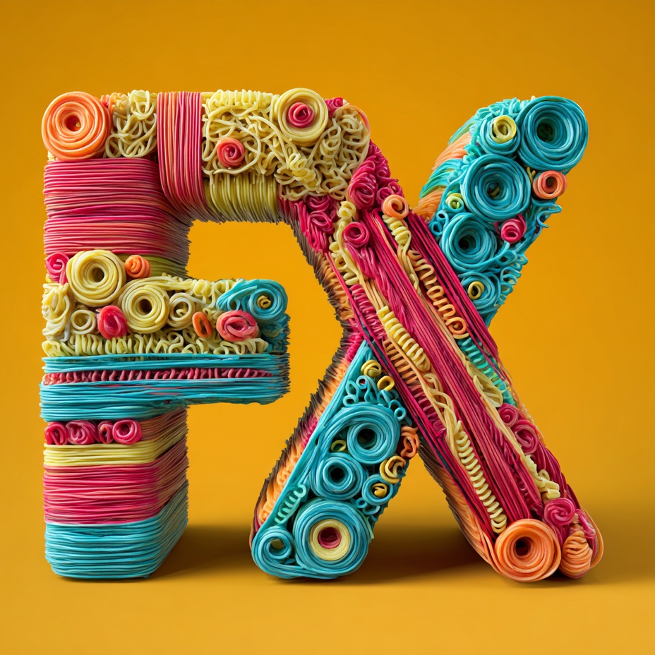 928x928_knormine_uppercase_letters_F_and_X_formed_entirely_from_noodl